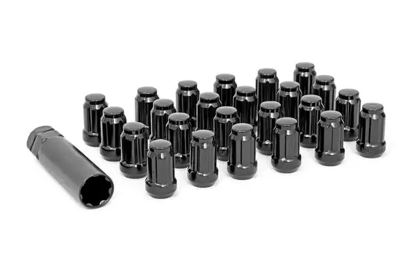 1/2x20 Lug Nut Set of 24 | Black - Rough Country - 502024BLK