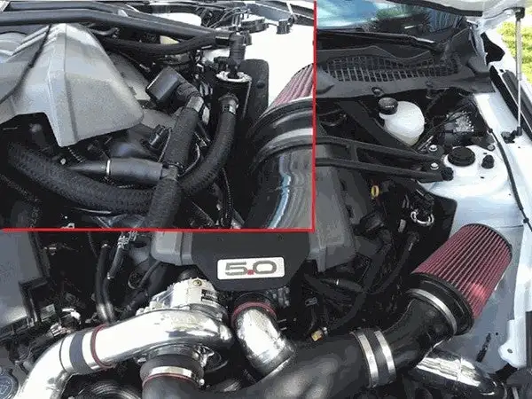 UPR OIL CATCH CAN VORTECH/PAXTON SUPERCHARGERS SINGLE VALVE BLACK (2015-21 MUSTANG GT)