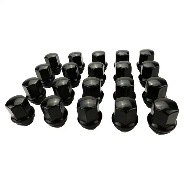 Black Lug Nut Kit for 2011+ Jeep JL, JT, WK2, & WL Models, M14 x 1.5 Threads Crown Automotive - 6509422BLK - Crown Automotive Jeep Replacement
