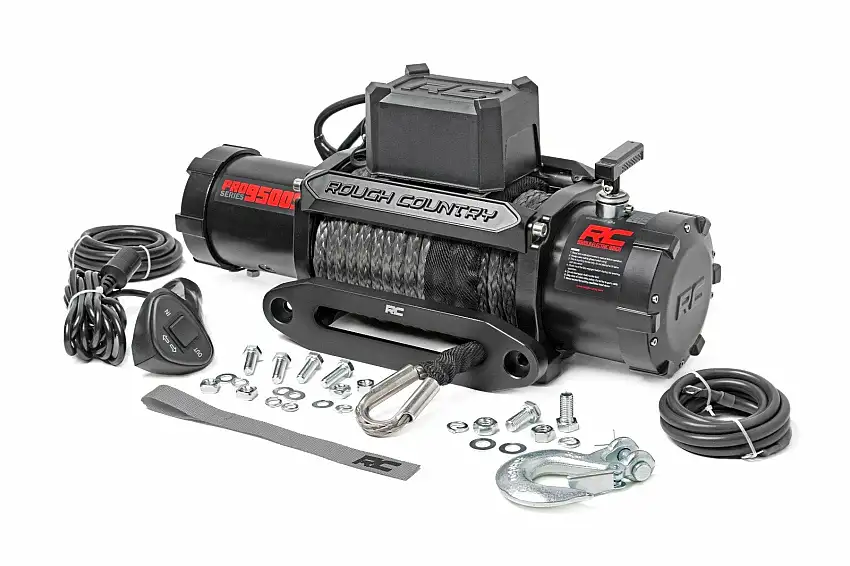 9500-Lb Pro Series Winch; Synthetic Rope PRO9500S