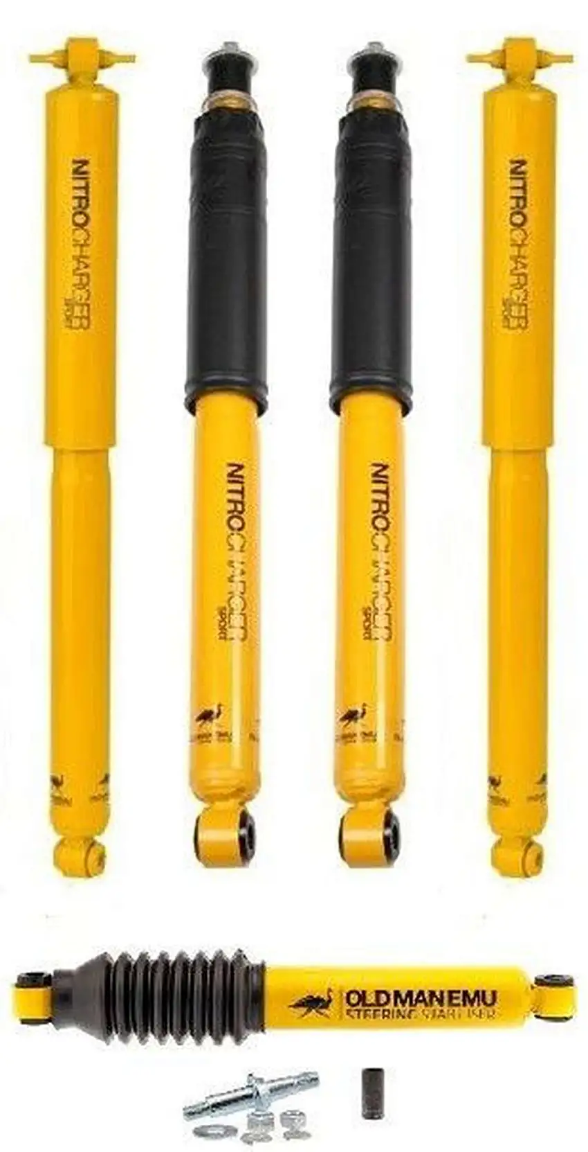Nitrocharger Plus Shocks & Steering Stabilizer Kit