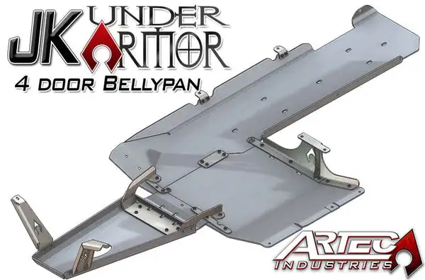 JK Under Armor 4 Door Bellypan Kit 07-11 Wrangler JK Unlimited Artec Industries - Artec Industries - JK1011