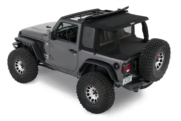 Halftop Conversion Kit Jeep '18-26 Wrangler JL 2-Door Premium Black Twill Bestop