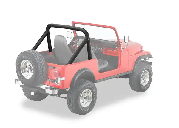 Jeep Sport Bar Covers For Jeep 1980-1983 CJ5 Black Denim Bestop