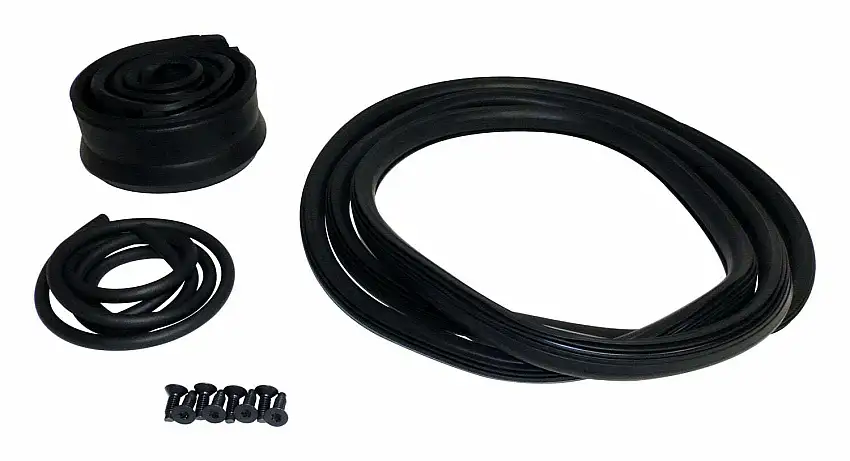 Crown Windshield Frame Weatherstrip Master Kit for 1976-1986 Jeep CJ-5, CJ-7, & CJ-8 - 5453950MK