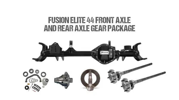 Fusion 44 Front Axle and Rear Axle Gear Package for Jeep JK