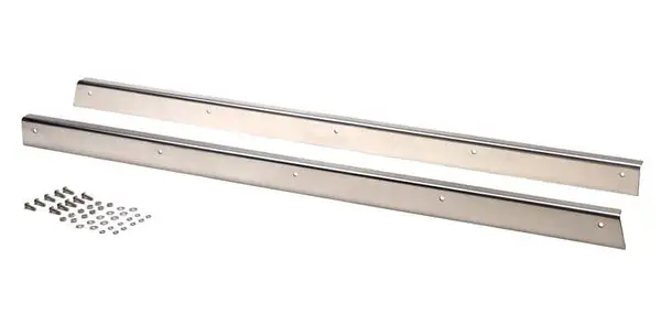 Jeep CJ5 Rocker Guards Pair 55-83 CJ5 Polished Silver Kentrol - Kentrol - 30413