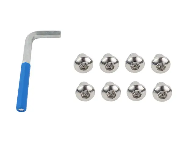 Jeep JK JK OEM Anti-Theft Door Nuts 4 Door 07-18 Wrangler JK Polished Silver Kentrol - Kentrol - 30712