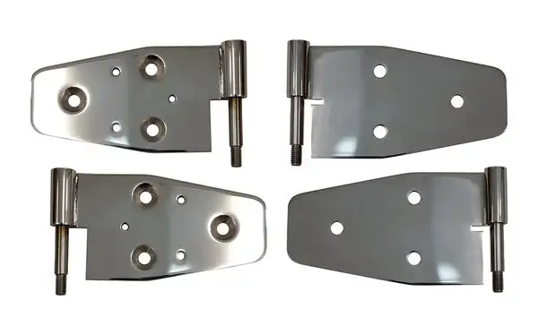 Jeep TJ Door Hinge Set of 4 Pieces Polished For 03-06 Jeep Wrangler TJ Kentrol - Kentrol - 30719