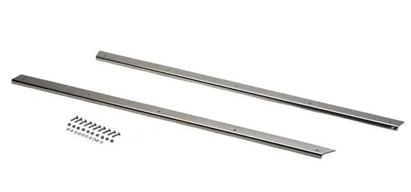 Jeep YJ Rocker Guards Pair 87-95 Wrangler TJ Polished Silver Kentrol - Kentrol - 30462