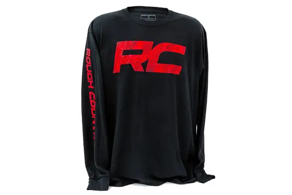 Rough Country Long Sleeve | RC Tread Sleeve | Black| MD - Rough Country - 84099MD