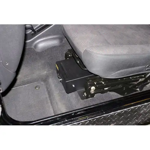 Front Driver Side Underseat Drawer - 03-06 Wrangjer TJ w/ Flip Seat Black Tuffy Security Products - Tuffy Security Products - 251-01