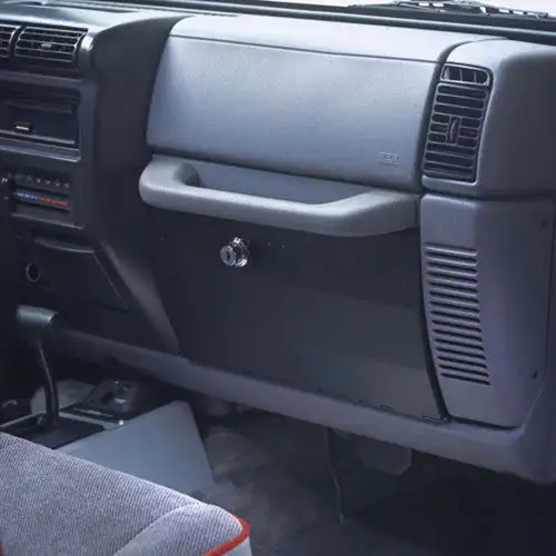 Glove Box - 97-06 Wrangler TJ Locking Black Tuffy Security Products - Tuffy Security Products - 049-01