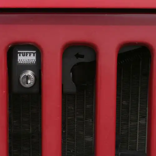 Hood Lock - 87-95 Wrangler YJ Black Tuffy Security Products - Tuffy Security Products - 295-01