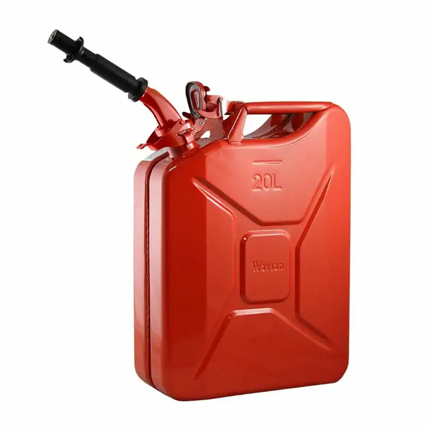 Wavian Steel Jerry Can 20L (5.3 Gallon) Red 3009