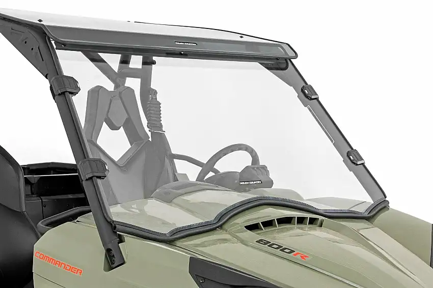 Fits Can-Am Commander 1000 Full Windshield; Scratch Resistant; 98112030